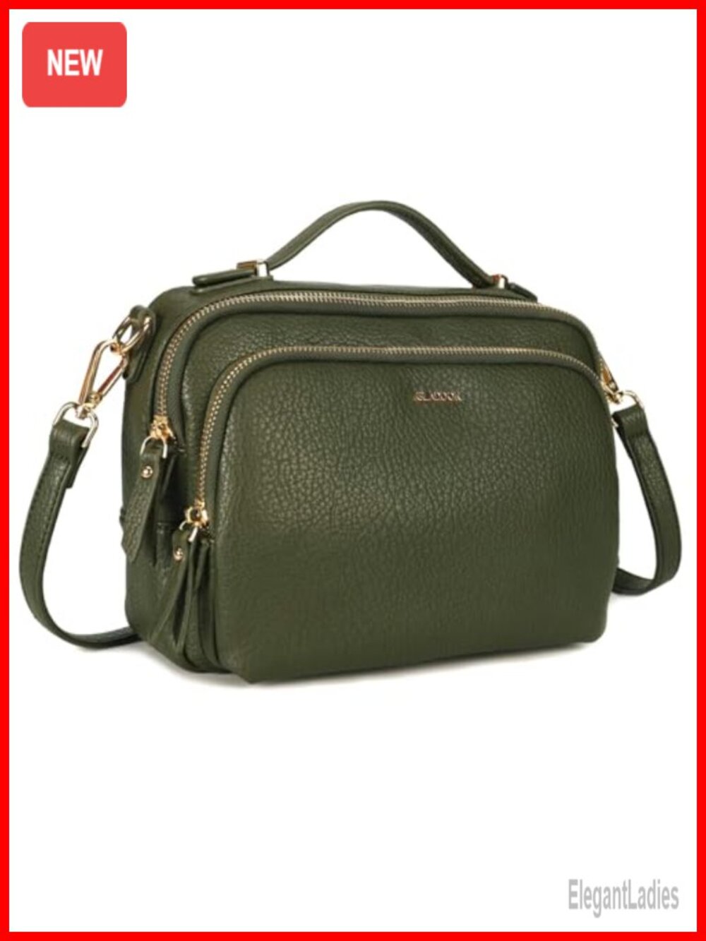 Convertible Satchel Crossbody Bag Women Vegan Leather with Top Handle